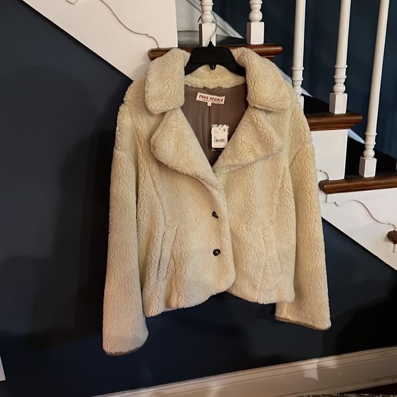 Free People Joplin Jacket in Ivory Sz M NEW - Picture 9 of 17